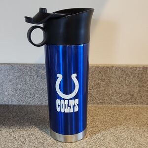 Blue Travel Mug with Black Lid